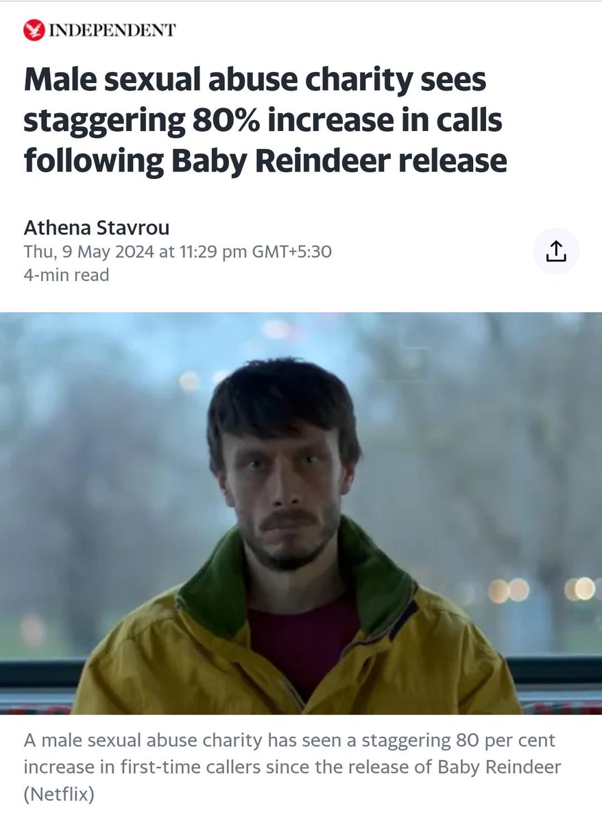 @voiceformenind And there's also this 👇 Many men are speaking up following the release of #BabyReindeer