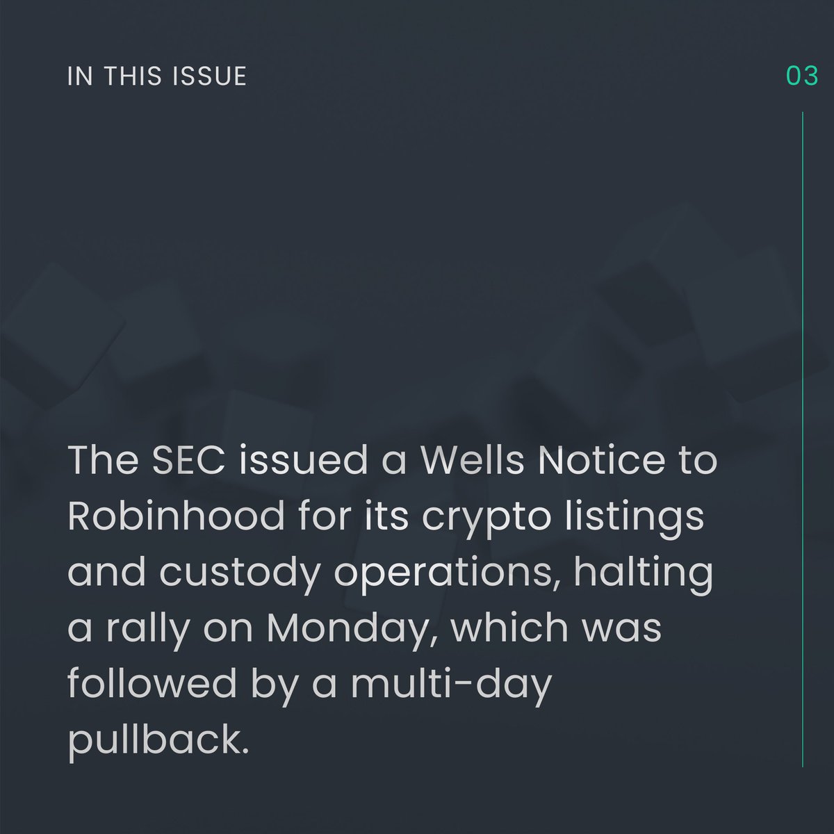 In issue #93 of the SOMA weekly wrap-up 📰, get up to speed on: 👉 Bitcoin traded in a range between $58,000 and $65,500 over the past week, with support at $61,000 proving to be a pivotal point in the battle between bulls and bears. 👉 Multiple Fed representatives conveyed the