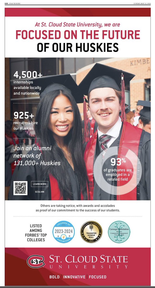 annabehning's tweet image. Some familiar faces in the @StarTribune today! Thank you @stcloudstate♥️ Love this picture of us @RyanMcNamaraPXP!