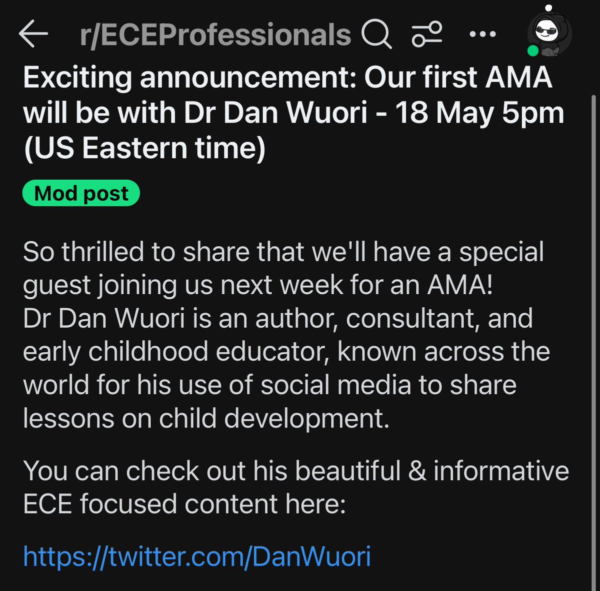 The X algorithm isn’t keen on the mention of other platforms, but I’m excited to share that I’ll be doing an AMA (Ask Me Anything) next Saturday with early childhood educators across the globe. Details in the screenshots below.