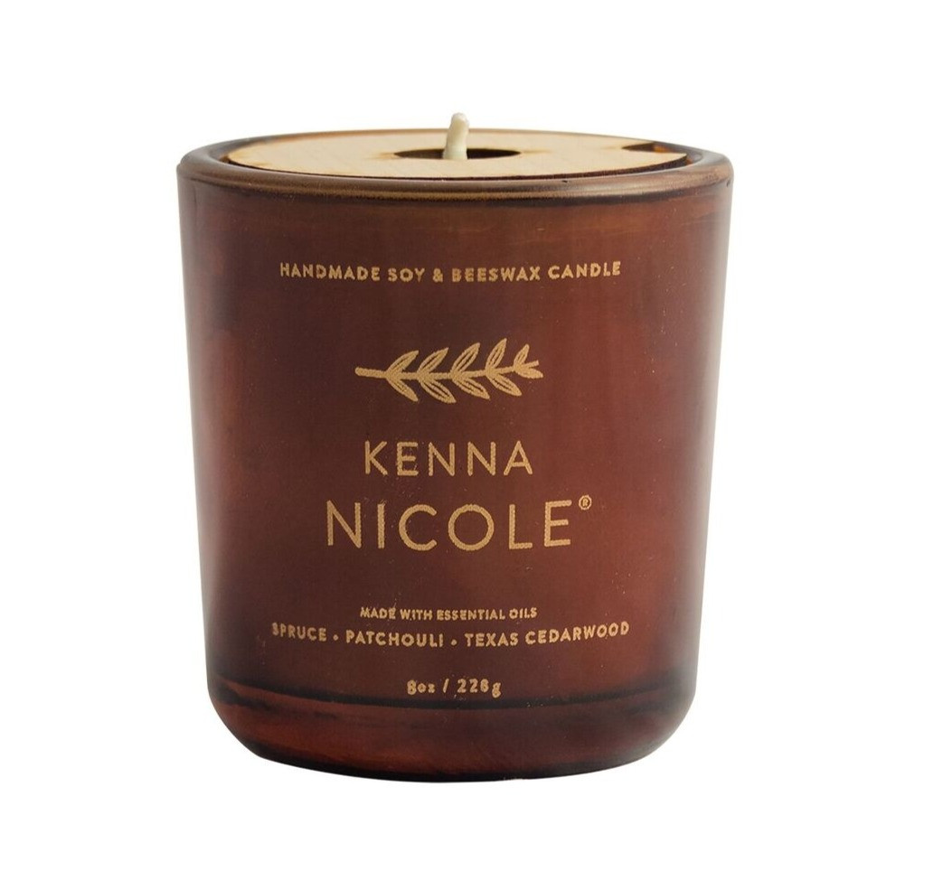 Kenna Nicole- Spruce, Patchouli & Texas Cedarwood Candle tuppu.net/bd741940 #womanowned #handmadesoap #DeShawnMarie #Soap #selfcare #smallbusiness #handmade #bathandbeauty #vegan #Christmasgifts