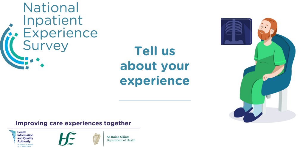 If you have spent 24 hours or more in hospital during May, you may be eligible to take part in the National Inpatient Experience Survey. Find out more on the @careexperience website: yourexperience.ie