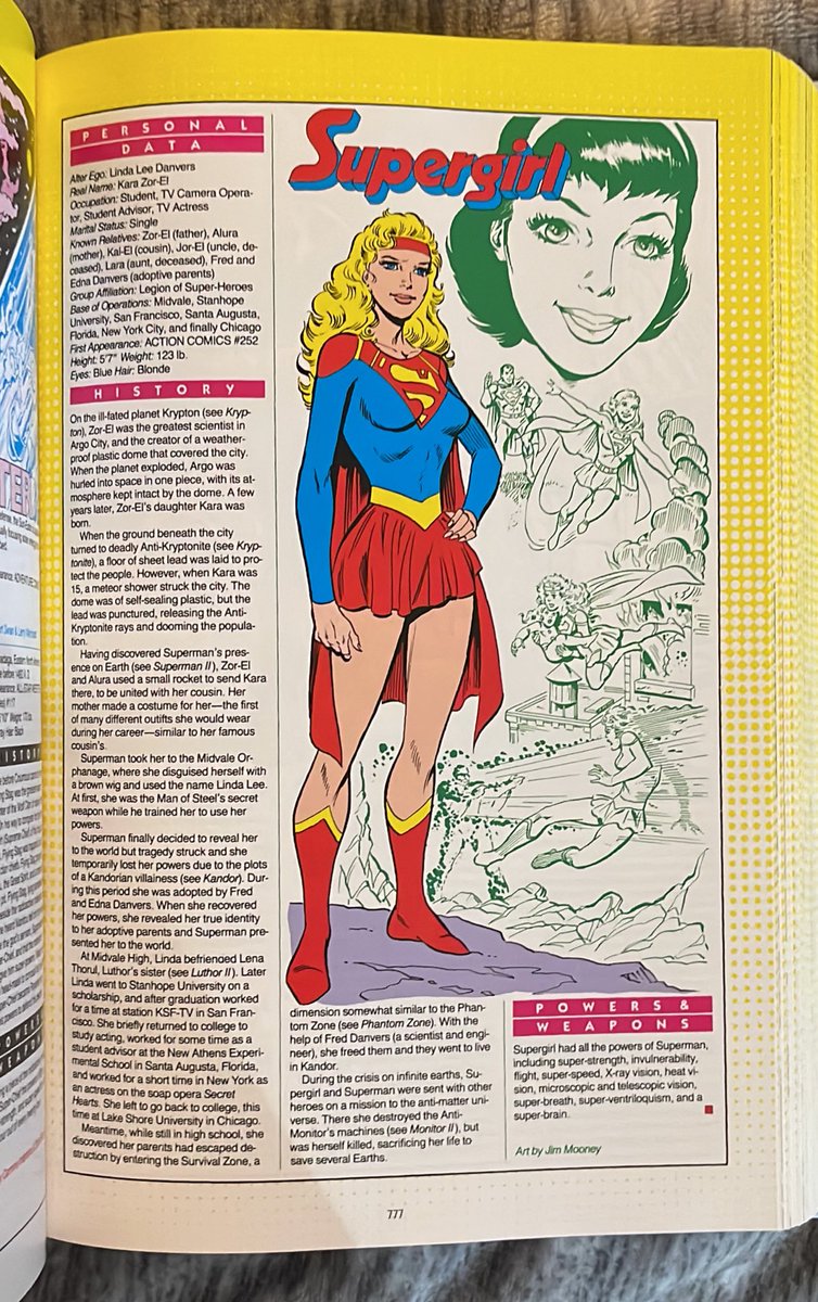 We close out the ‘S’s on this Mother’s Day with Supergirl! This Who’s Who entry is by Jim Mooney! #DCcomics #WhosWho #Supergirl #comics
