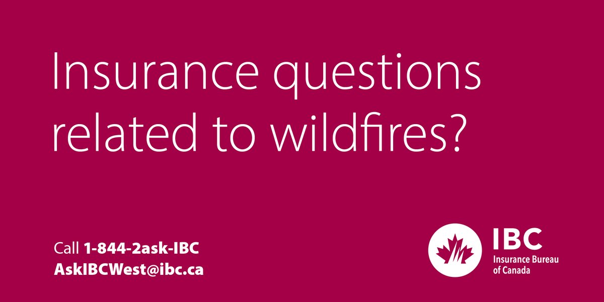 If you’ve been affected by #ABWildfire & have insurance Qs, please contact us - we’re here to help. And, for general info on wildfires & insurance (including coverage, claims process, additional living expenses, etc.) please read & share our wildfire 101 webpage: