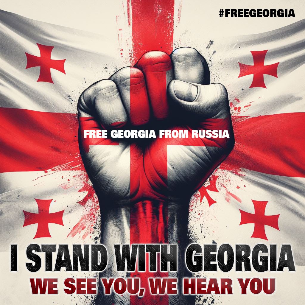 #GeorgiaIsEurope #russiaislosing 
Stand with the brave people of Georgia.