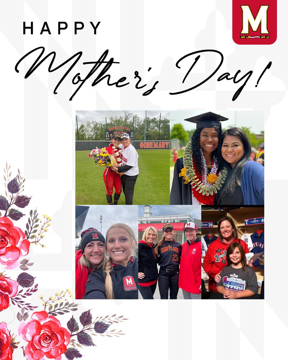 𝐇𝐚𝐩𝐩𝐲 𝐌𝐨𝐭𝐡𝐞𝐫’𝐬 𝐃𝐚𝐲 ‼️ ❤️💐 To all of our Terp moms out there, today is for you! 🐢 #FearTheTurtle