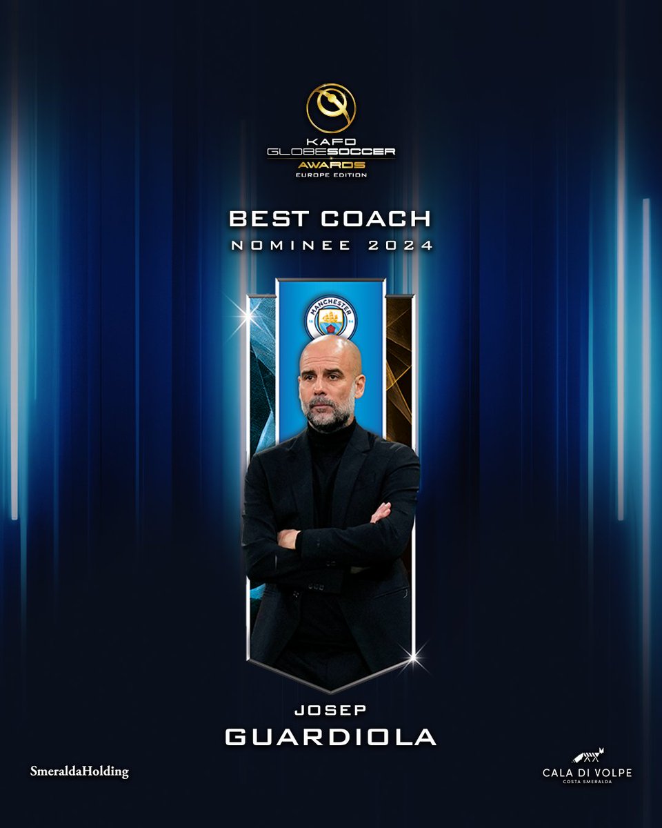Will Pep Guardiola claim the title of BEST COACH at the KAFD #GlobeSoccer European Awards? 👑 

Cast your vote now! vote.globesoccer.com/vote/euro-best…

@PepTeam #KAFD #HotelCaladiVolpe #SmeraldaHolding