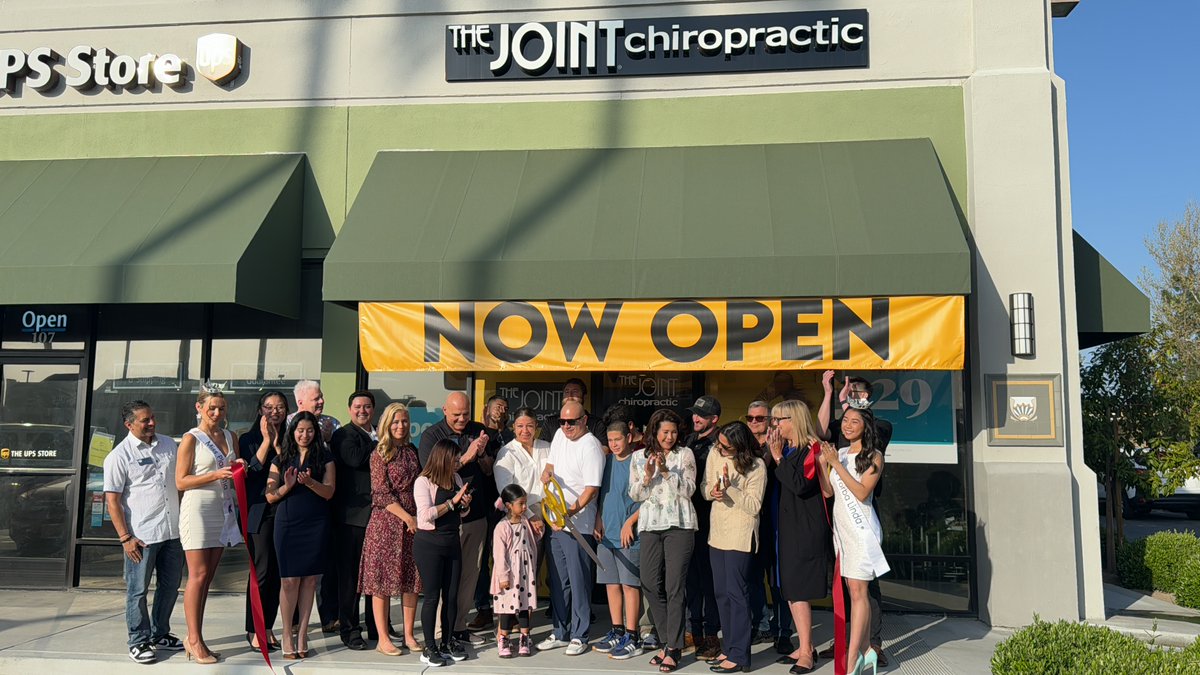 Congratulations to The Joint Chiropractic for their re-opening in #YorbaLinda! They help their clients get relief from lower back pain, migraines, and more. Thank you for helping keep our community healthy!