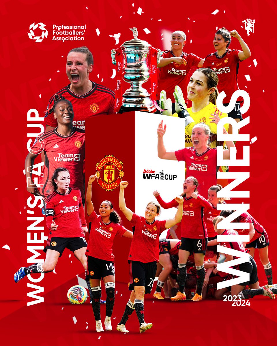 Congratulations, @ManUtdWomen 👏

History makers securing the club’s first Women’s FA Cup 🏆

#WomensFACup