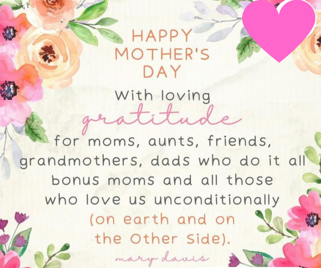 Happy Mother's Day!! Your love makes the world a better place!! 💝