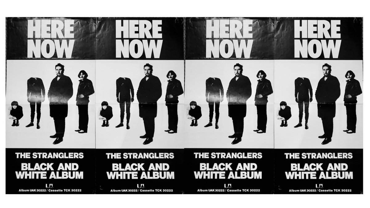 Black and White by The Stranglers was released on this day in 1978. Here are some posters that I “rescued” from a shop display back then.