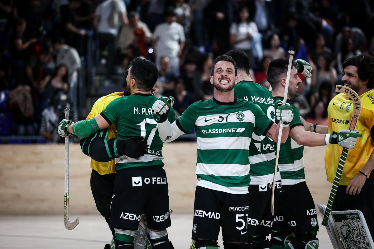 Sporting conquista a Liga dos Campeões de Hóquei em Patins 🏆🦁 Leões venceram a Oliveirense por 2-1, na final.