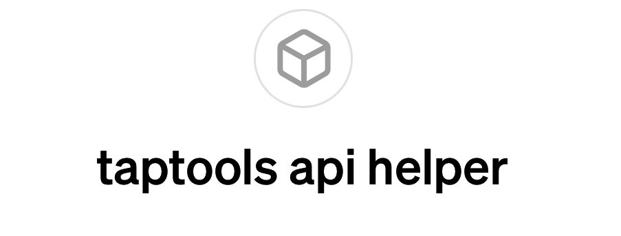 Need help with the Taptools API? We’ve got you covered with a custom GPT for Taptools 👇 @TapTools #CatskyAI