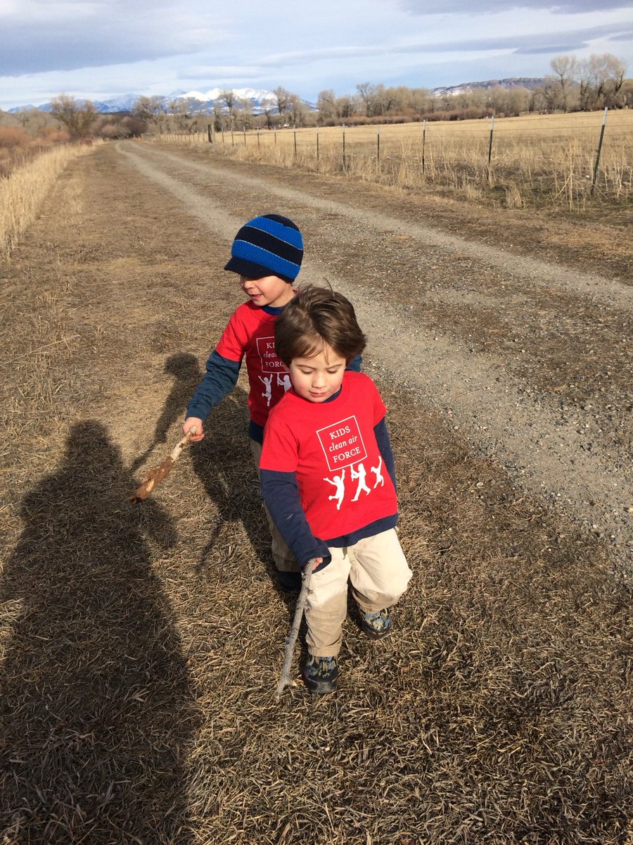 It’s a blessing to walk the long road of life with joyful, curious, stick-wielding little buddies. Cheers to the ones that made us mamas. #MothersDay #Montana #CleanAirKids