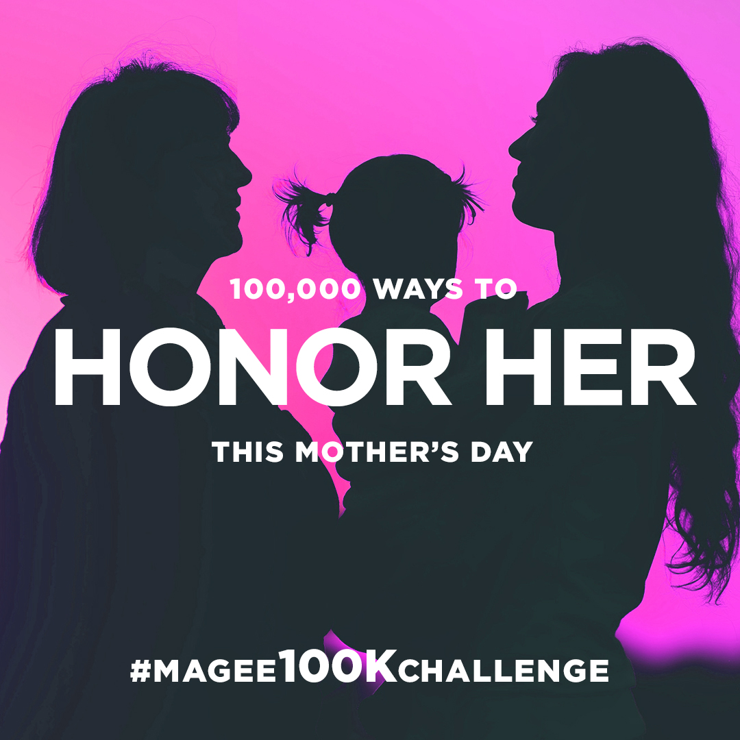 This #Mothersday, give a gift like no other and join the #Magee100KChallenge. Let's make this Mother's Day extra special by giving the gift of better health and a healthier future: MageeWomens.org/100KChallenge.