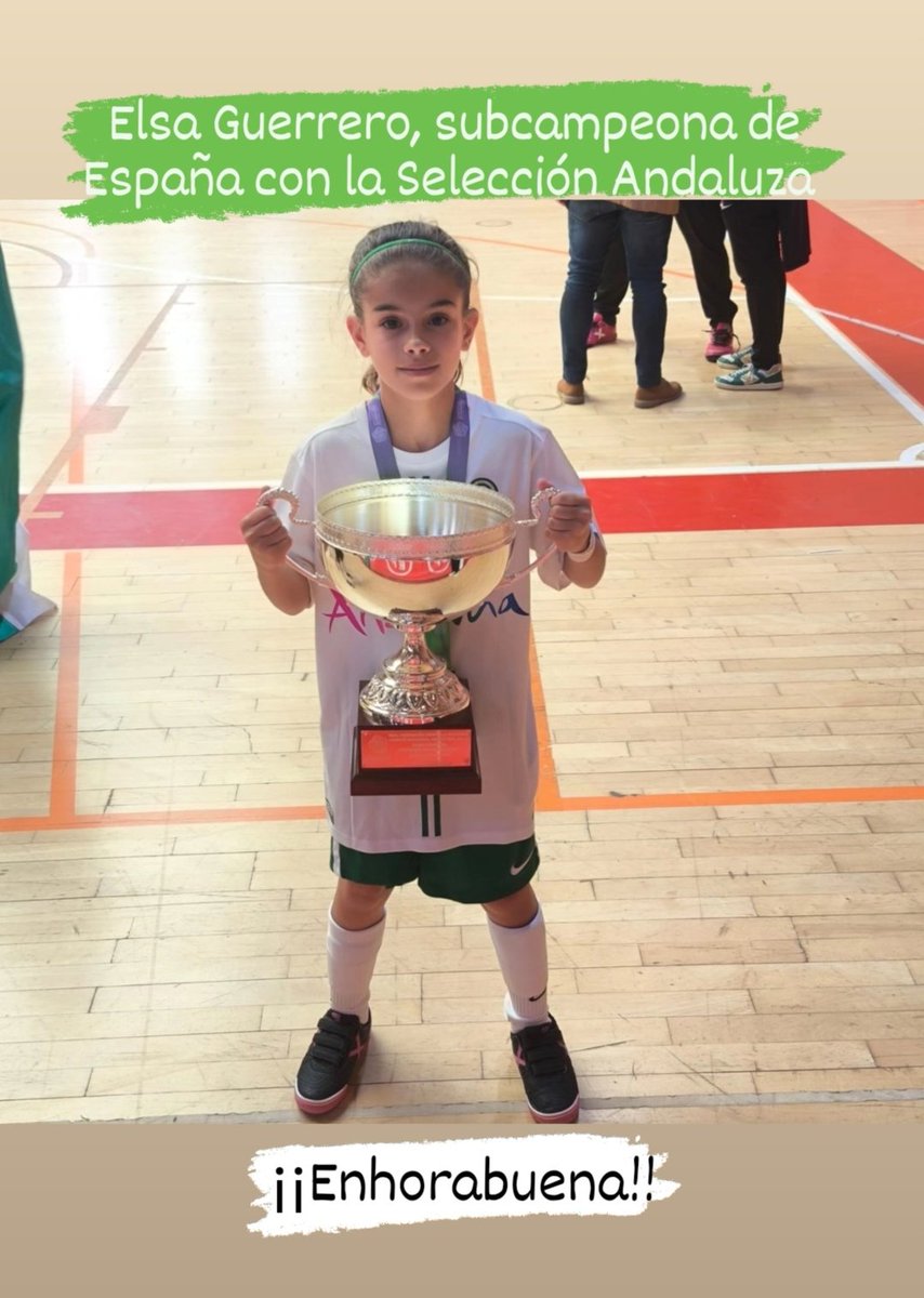 Nuestra jugadora Elsa Guerrero, subcampeona de España con la Selección Andaluza sub10.

No podemos estar más orgullosos de nuestra campeona y de todas sus compañeras que han representado de la mejor de las maneras a nuestra Comunidad.

¡Enhorabuena Elsa!

<a href="/Ayto_Alhendin/">AyuntamientoAlhendín</a>