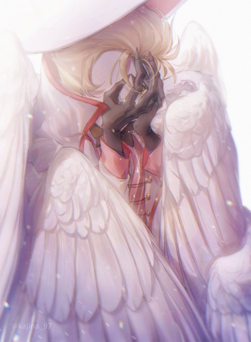 「angel wings blonde hair」 illustration images(Latest)