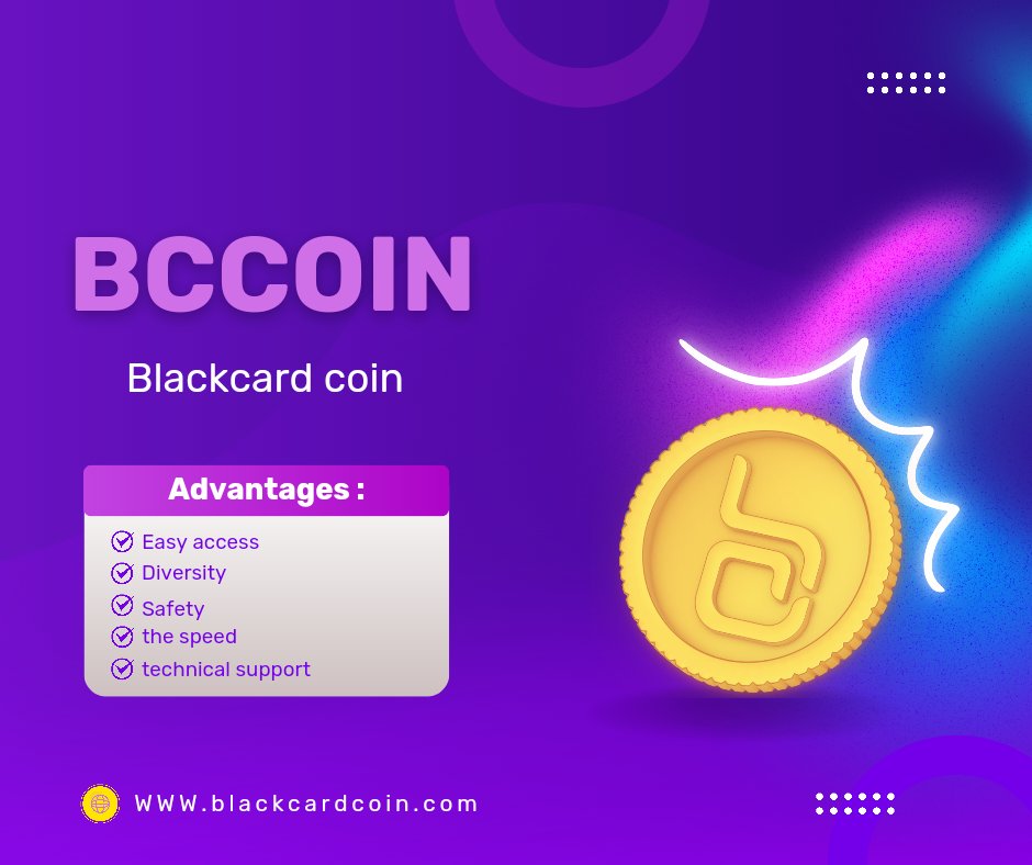 Why BlackCardCoin?🚀 An innovative crypto project that allows users to withdraw their funds through their own 'BlackCardCoin' cards 💳 We seek to provide a smooth and flexible experience for users , where they can access their funds easily , at any time and from anywhere 🌍.