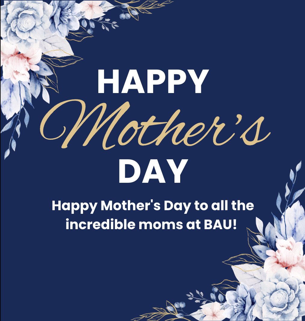 Happy Mother's Day to all the incredible moms at Bay Atlantic University! Today and every day, we celebrate you and everything that you do. Thank you for your dedication and hard work!