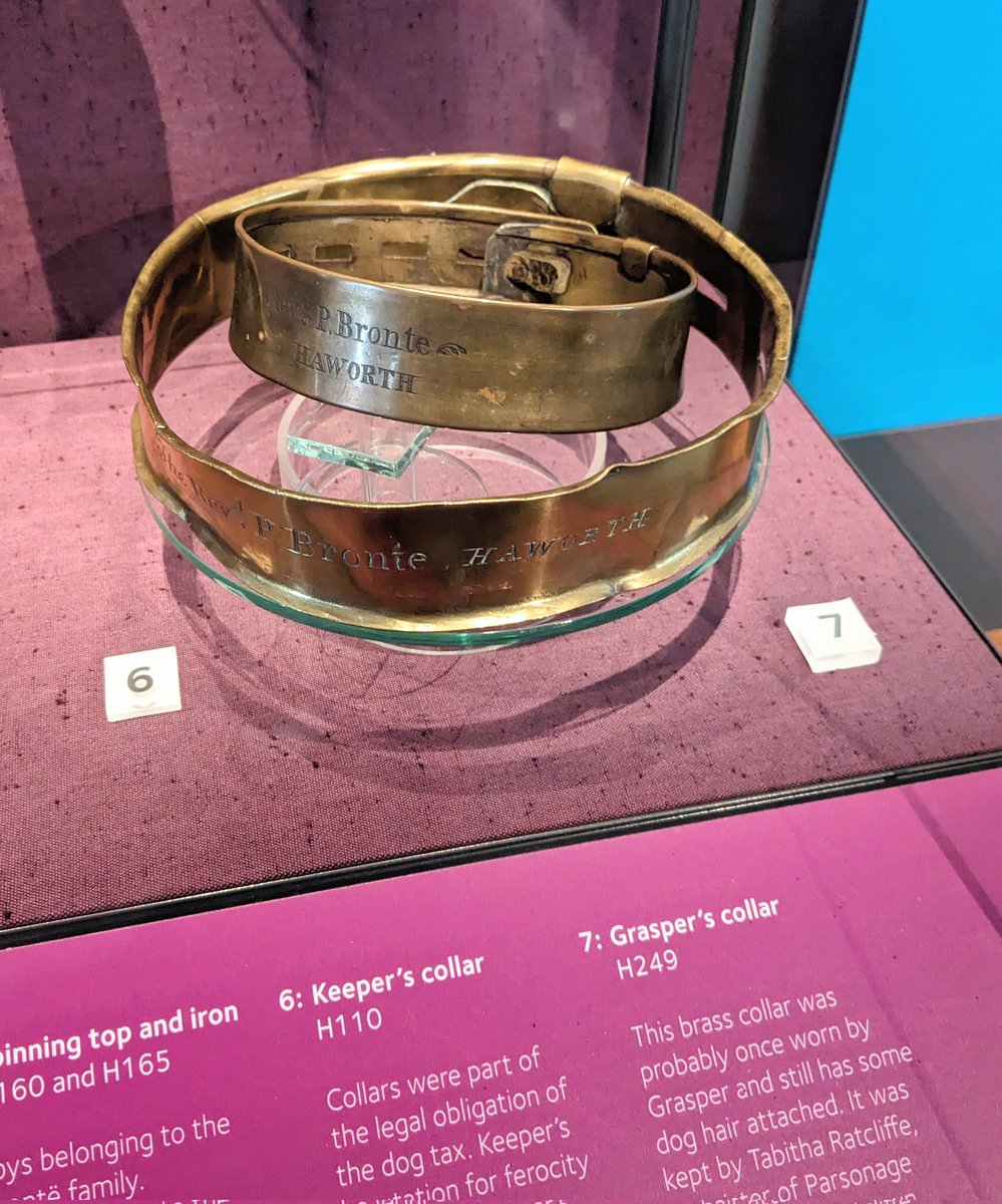 The collars of the Brontë dogs! I was fascinated