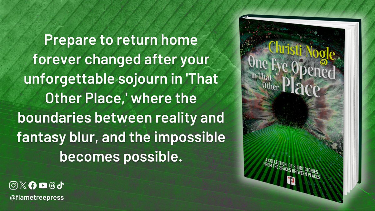 Discover the disquieting, terrifying, and wonderful landscapes waiting for you beyond the pages of this book #OneEyeOpenedInThatOtherPlace @christinogle flametr.com/4aa2XFw