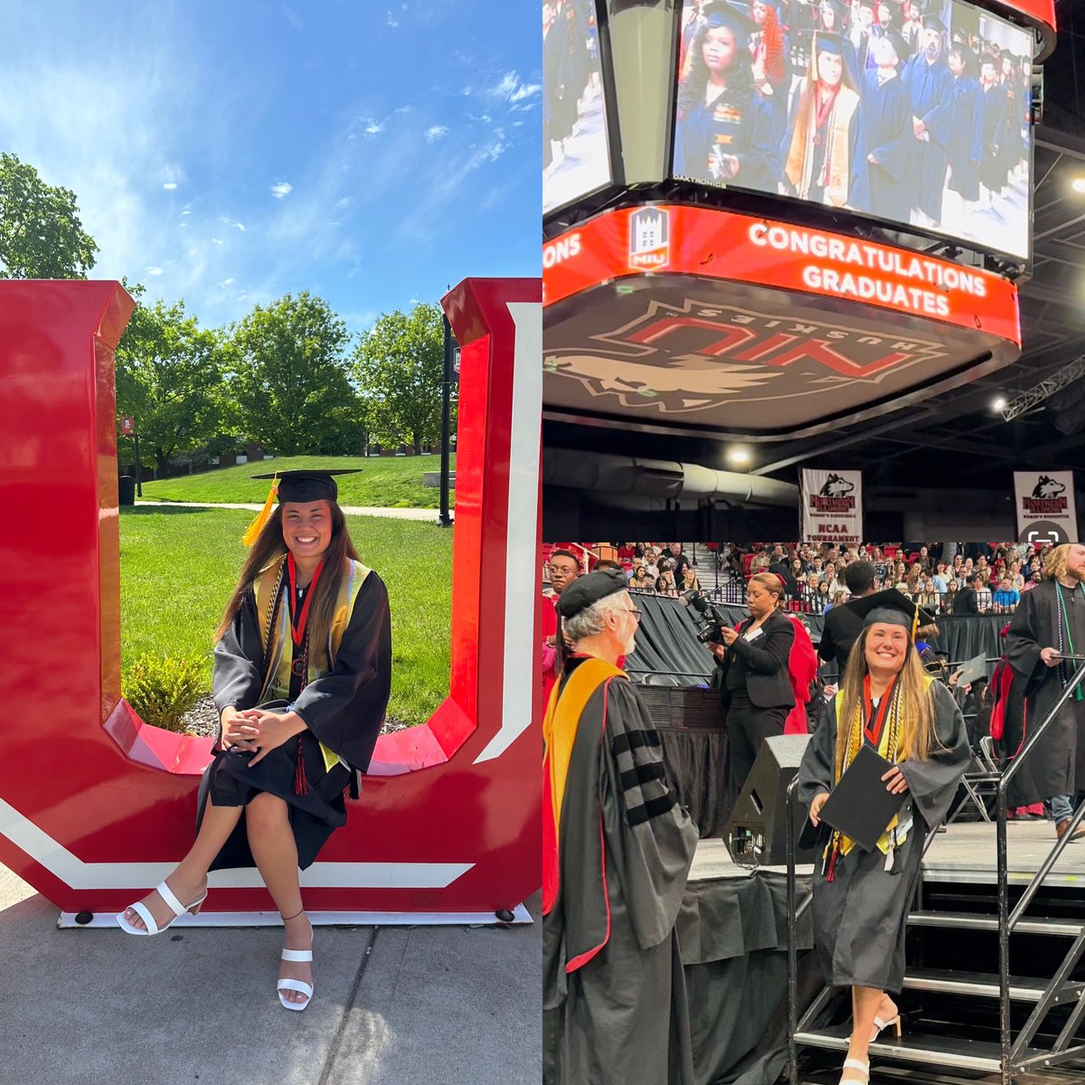 Celebrating a momentous occasion as my daughter crosses the stage to receive her #NIU diploma in Psychology! 🎓 Vickie, your journey to this day has been nothing short of inspiring. Congrats to your accomplishments - on to #johnshopkins for your next  academic journey #ProudDad