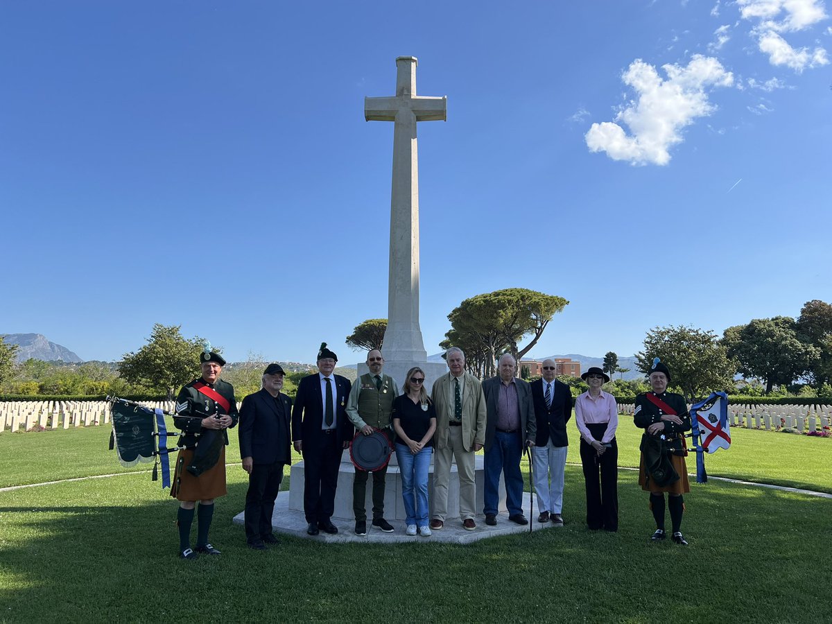 A picture perfect morning at Minturno @CWGC cemetery