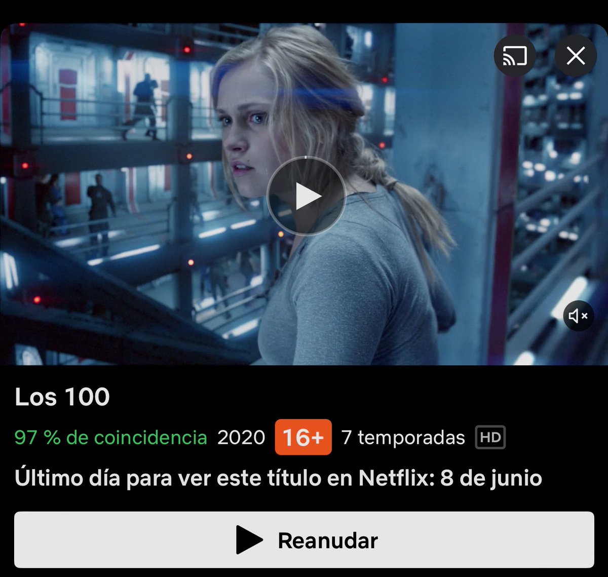 #The100 #Los100

⚠️ATENCIÓN⚠️

Se termina el acuerdo:

La serie dejará @NetflixES el próximo 8 de junio y las 7T ya no estarán disponibles en el catálogo español este verano.