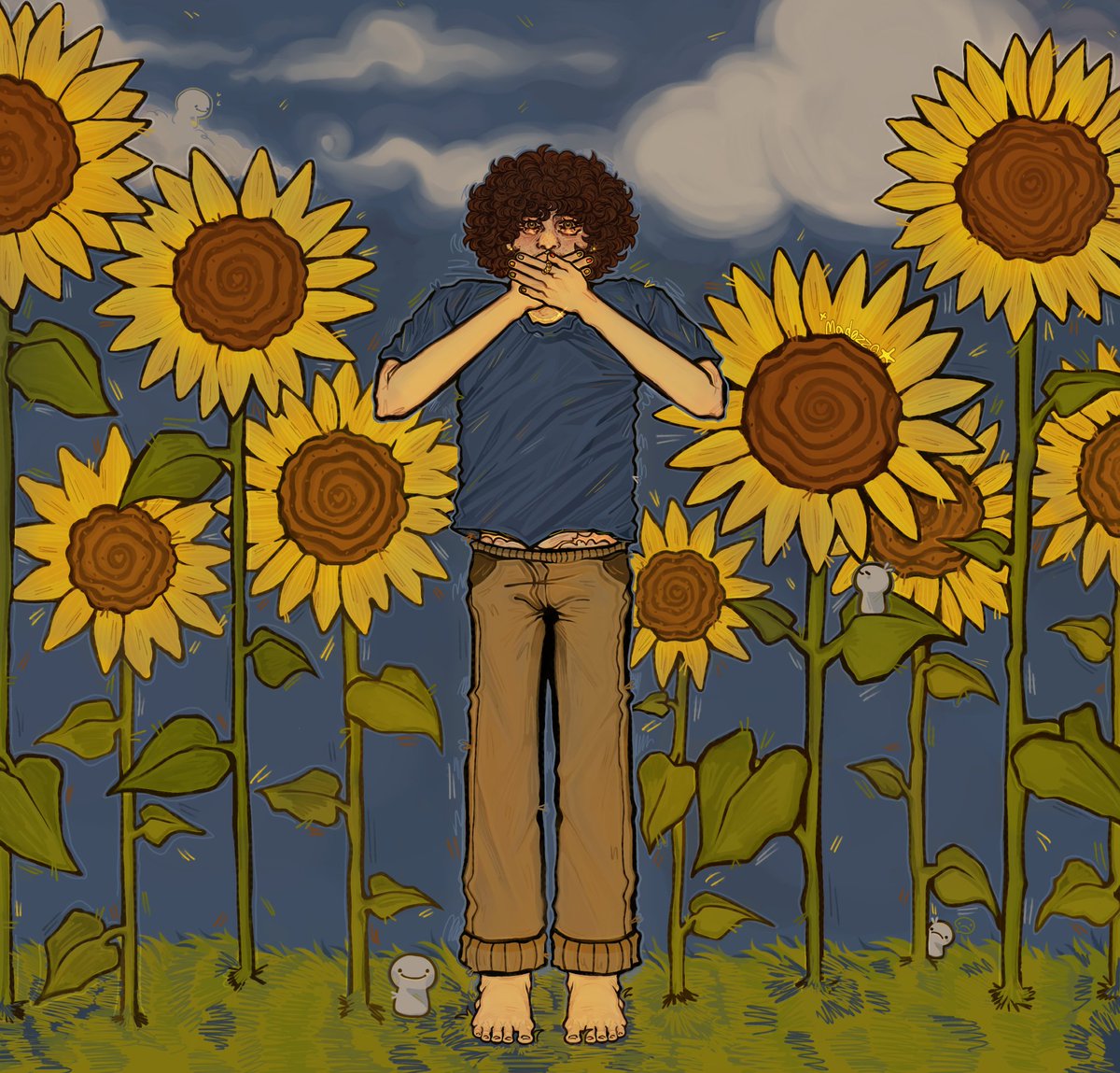 you're like a sunflower🌻 [ rts appreciated:) ] | lil collab for smiletwt artists more info below | #dreamfanart