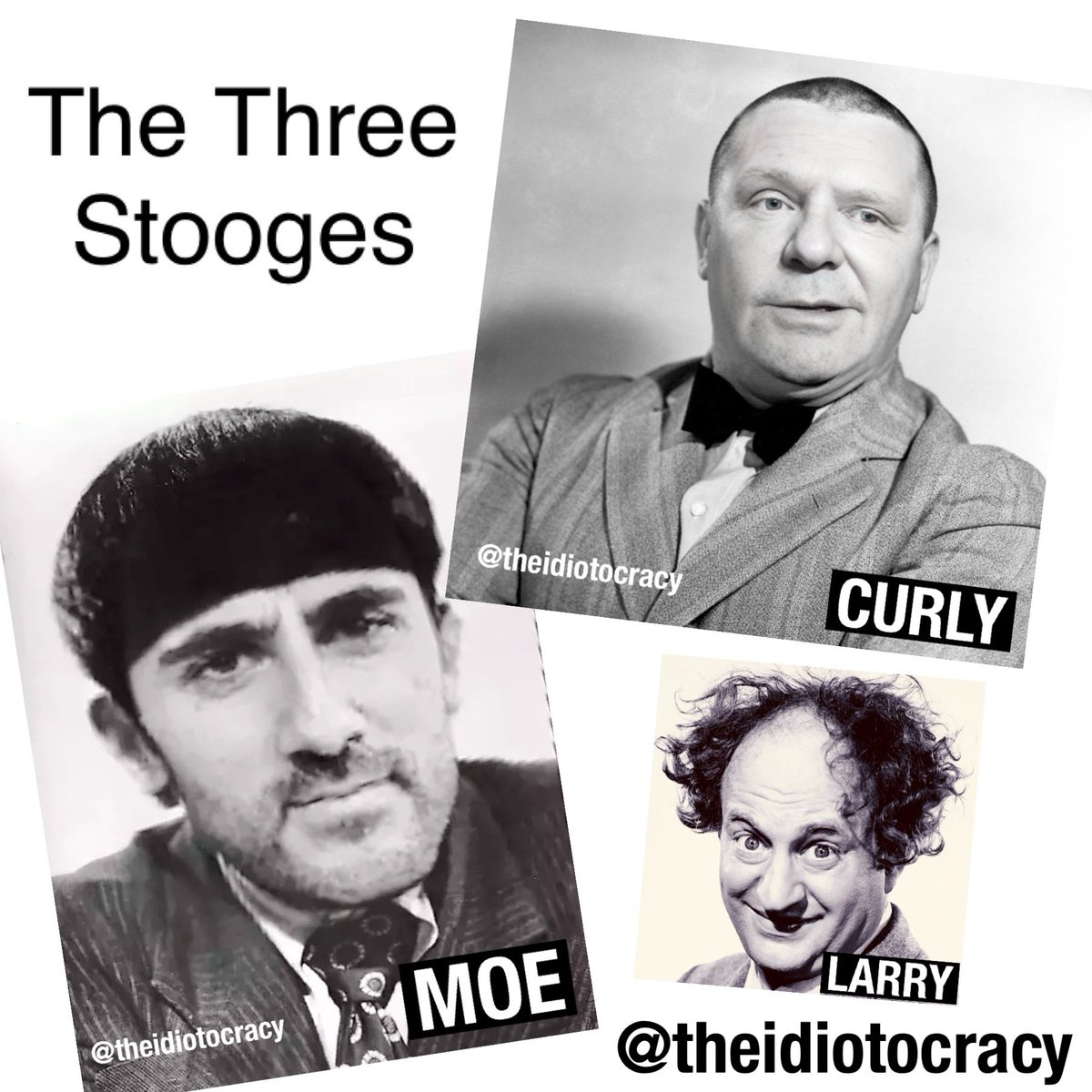 Two Stooges (and Larry) #onpoli #onted #thethreestooges