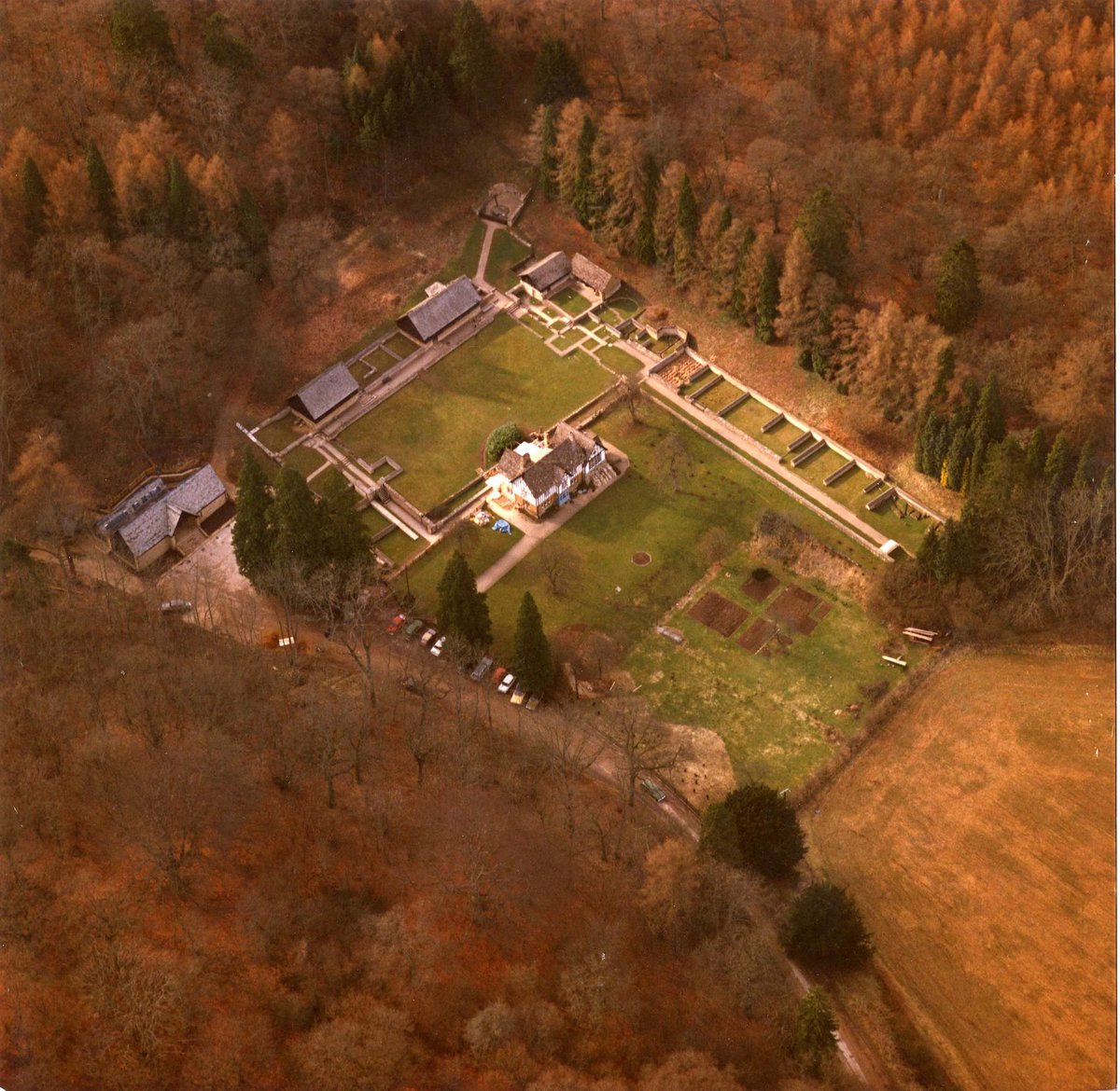 Aerial shot of the Villa from fifty years ago. What has changed? What has stayed the same?