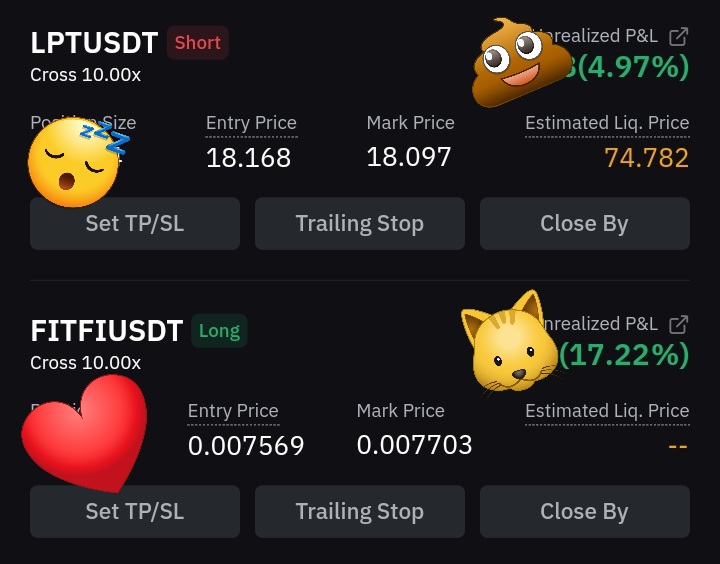 Long & short open for #USTC #BTC #LPT #FITFI Cheeers! $USTC $BTC $LPT $FITFI #cryptocurrency