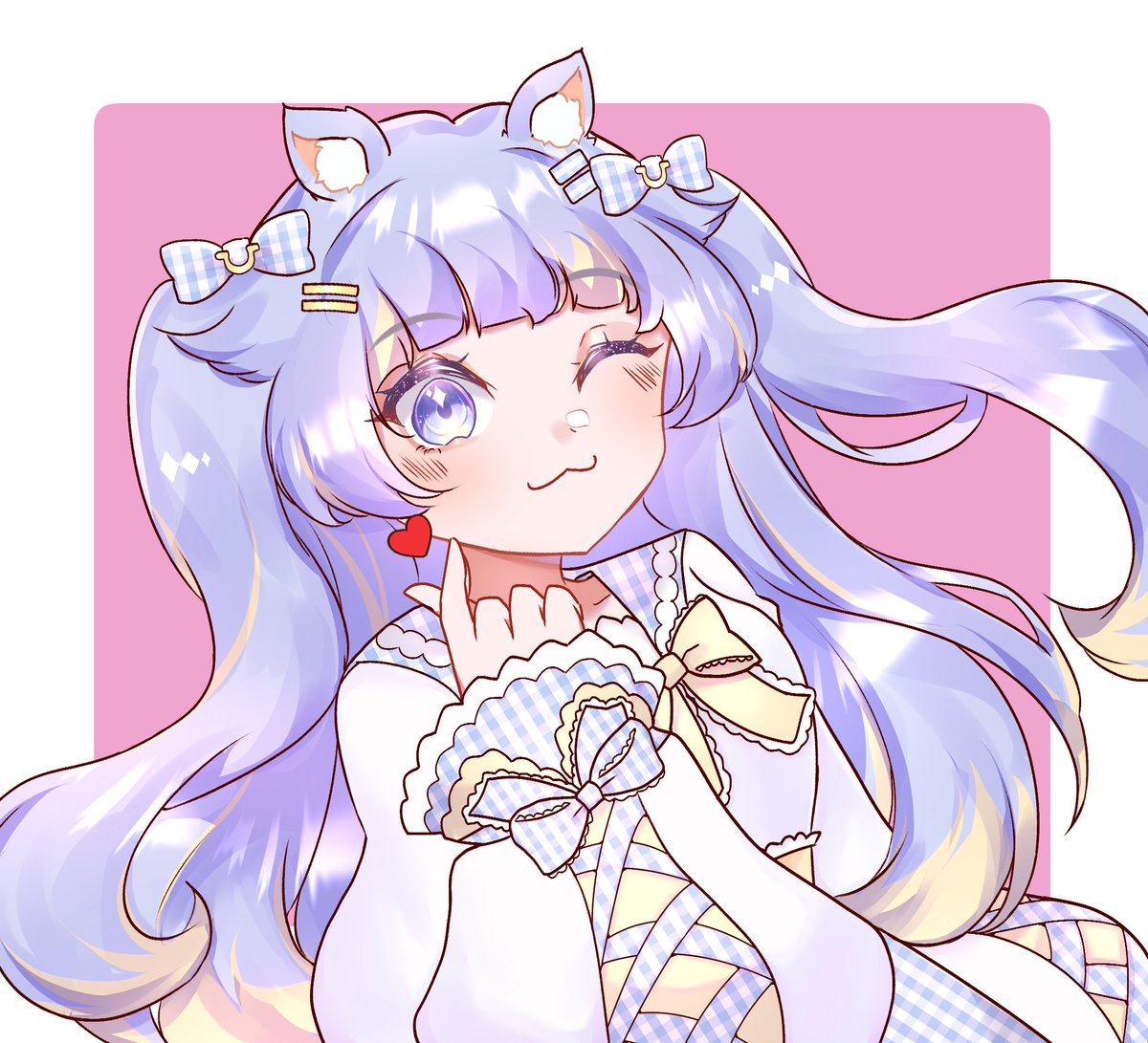 ❤️🫰 (｡•̀ᴗ-)♡ ~!!!
thankyuuu for this precious art!!! 

🎨 • @milkyway_draws [#vtuber]