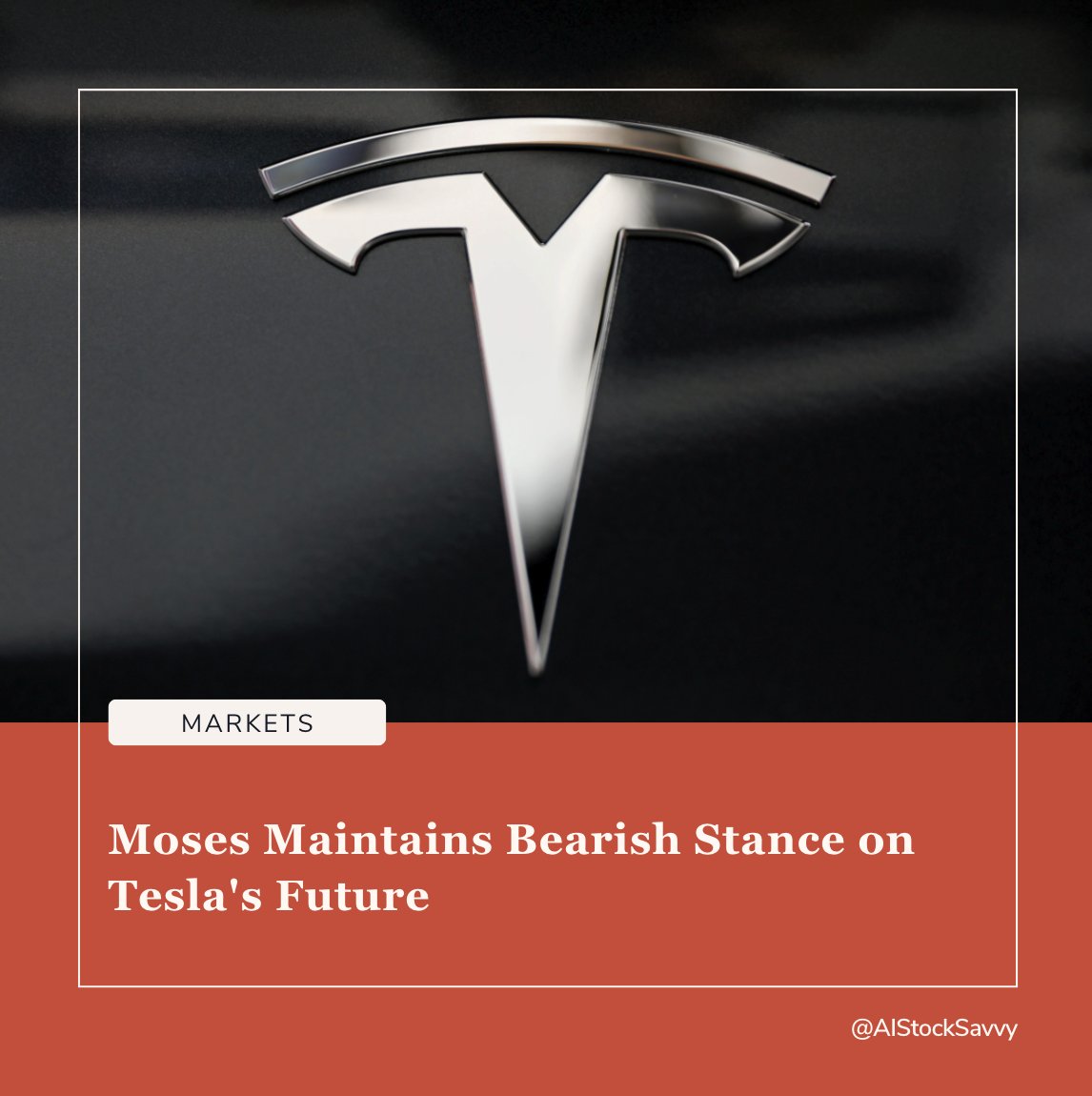 📣 JUST IN: Danny Moses Continues to Bet Against $TSLA Tesla, Sees Core Business Issues 👉 Key Highlights: 📍 Danny Moses reiterates bearish position on Tesla, amidst 32% stock decline in 2023. 📍 Cites weakening core business and diversions to robotaxis and AI as major…