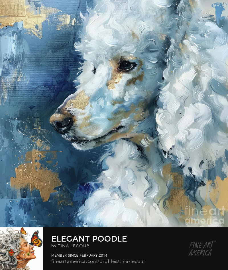 Elegant Poodle...Available Here..tina-lecour.pixels.com/featured/elega…

#dog #canine #poodle #dogs #AnimalsLover #animals #animal #wallartforsale #homedecor #homedecorideas #wallartforsale #interiordecor #interiordesigner #interiordesign #artprint #giftideas #gifts #greetingcards #animallove