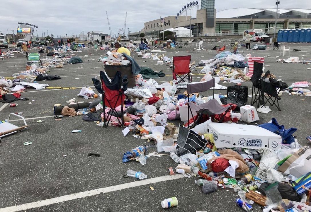 Trump rally goers left NJ just like a Trump Administration will leave America.