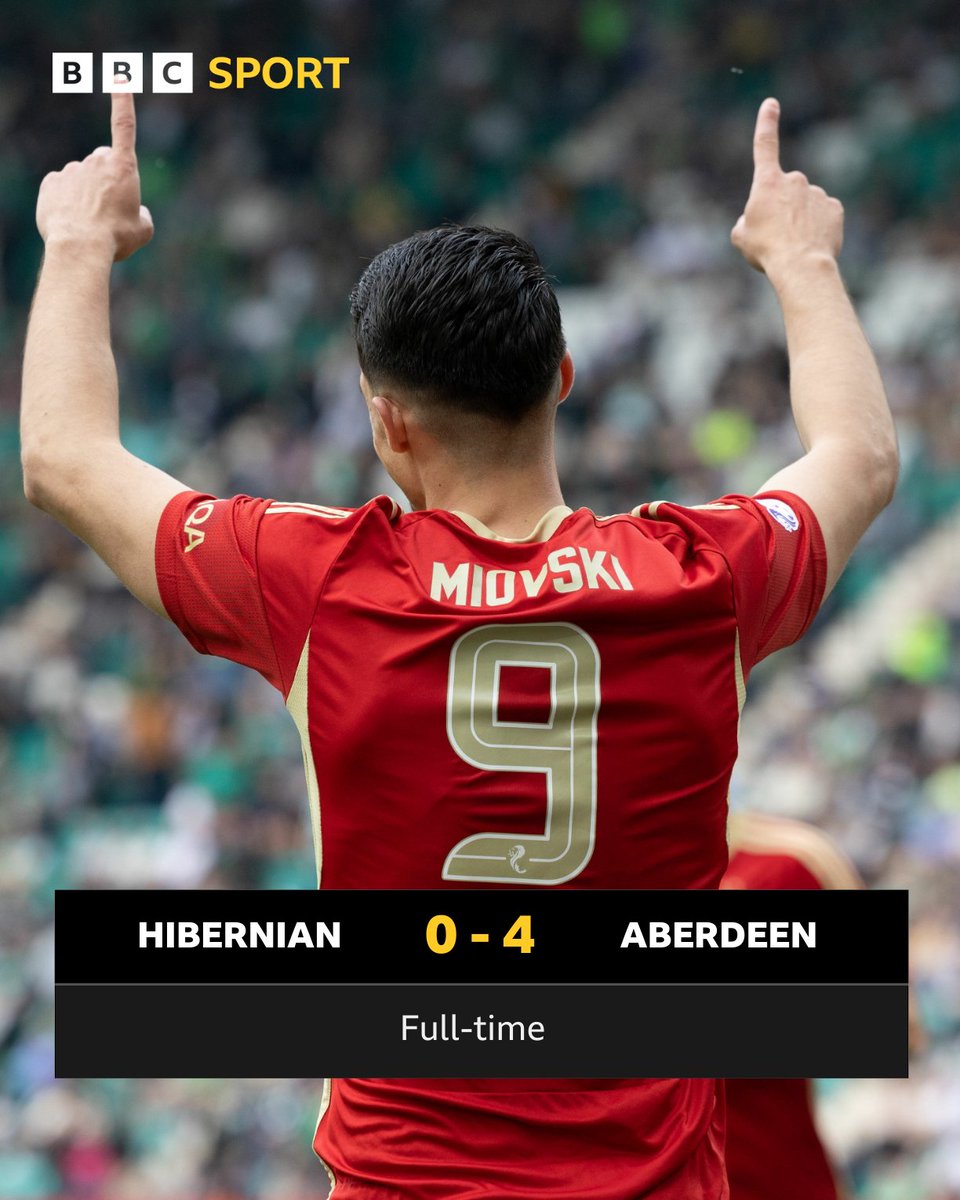 Boos echoing around Easter Road as Aberdeen thump Hibernian. #BBCFootball