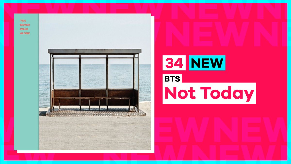 Things we love to see: @bts_bighit back in the Big Top 40! They're in at Number 34 with 'Not Today' 🥳