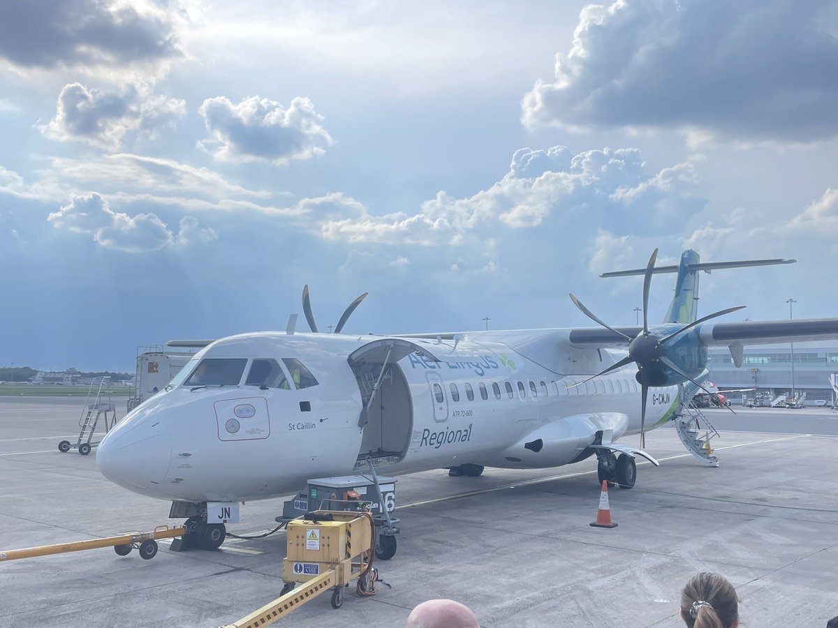 Gorgeous evening for a short hop to Belfast