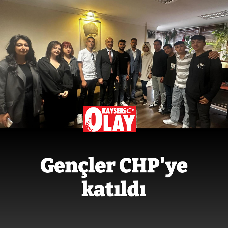 GENÇLER CHP'YE KATILDI kayseriolay.com/gencler-chp-ye… #Kayseri @herkesicinCHP @chpgenclikgm @chpkayseri_il @gencaskn