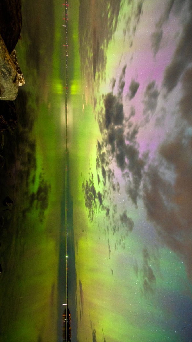 Aurora borealis in Keswick, Ontario 💜