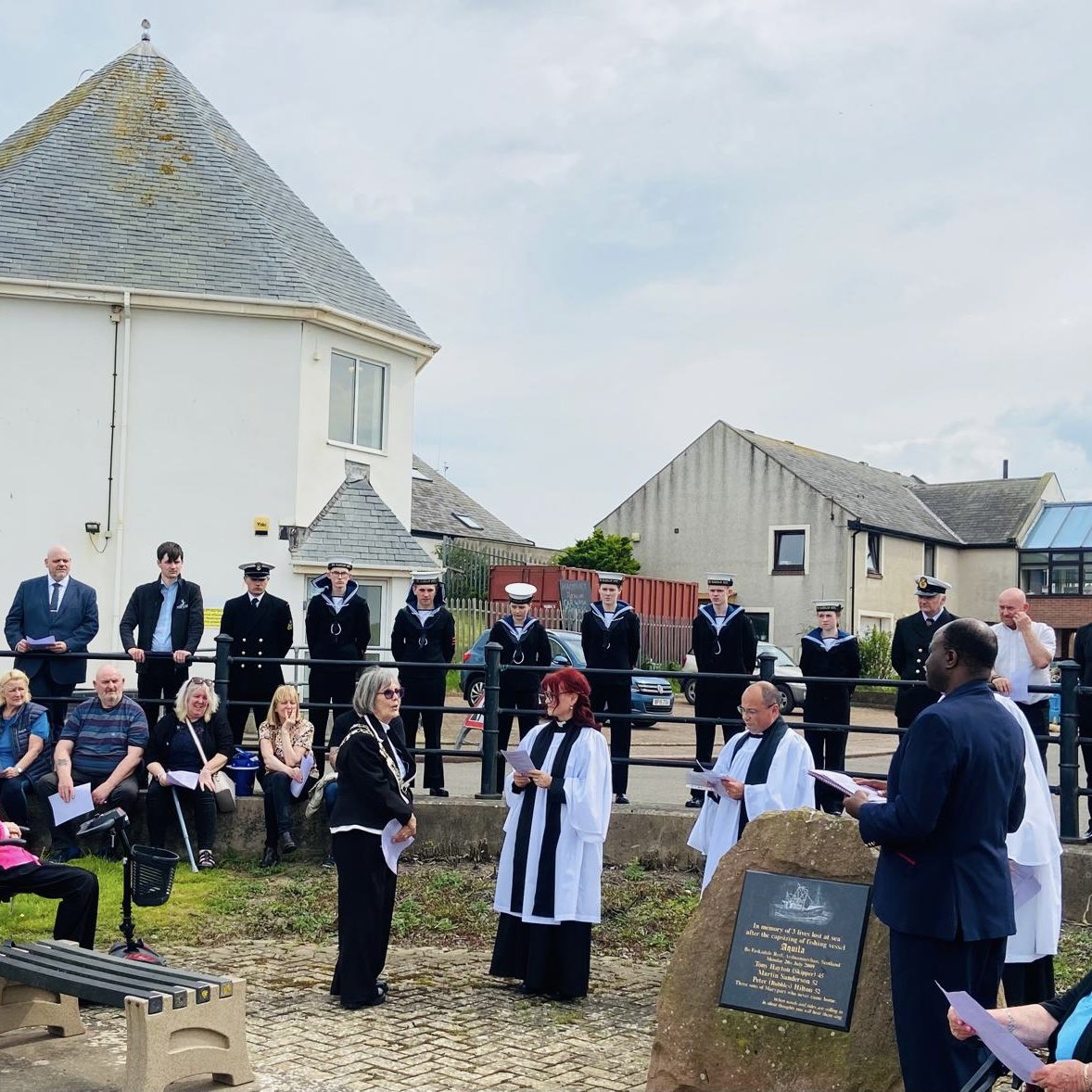 This afternoon I attended the first National Fishing Remembrance Day in Maryport, a chance to commemorate lives lost at sea and pay tribute to their valuable service of our fishermen.