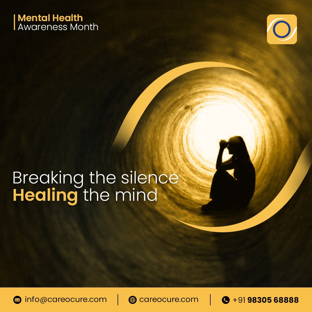Breaking the silence is the first step towards healing the mind. We are here to destigmatise mental health issues with a safe space for individuals to seek support.

Visit Us: careocure.com

#MentalHealthAwarenessMonth #YouAreNotAlone #MentalHealthMatters #EndTheStigma