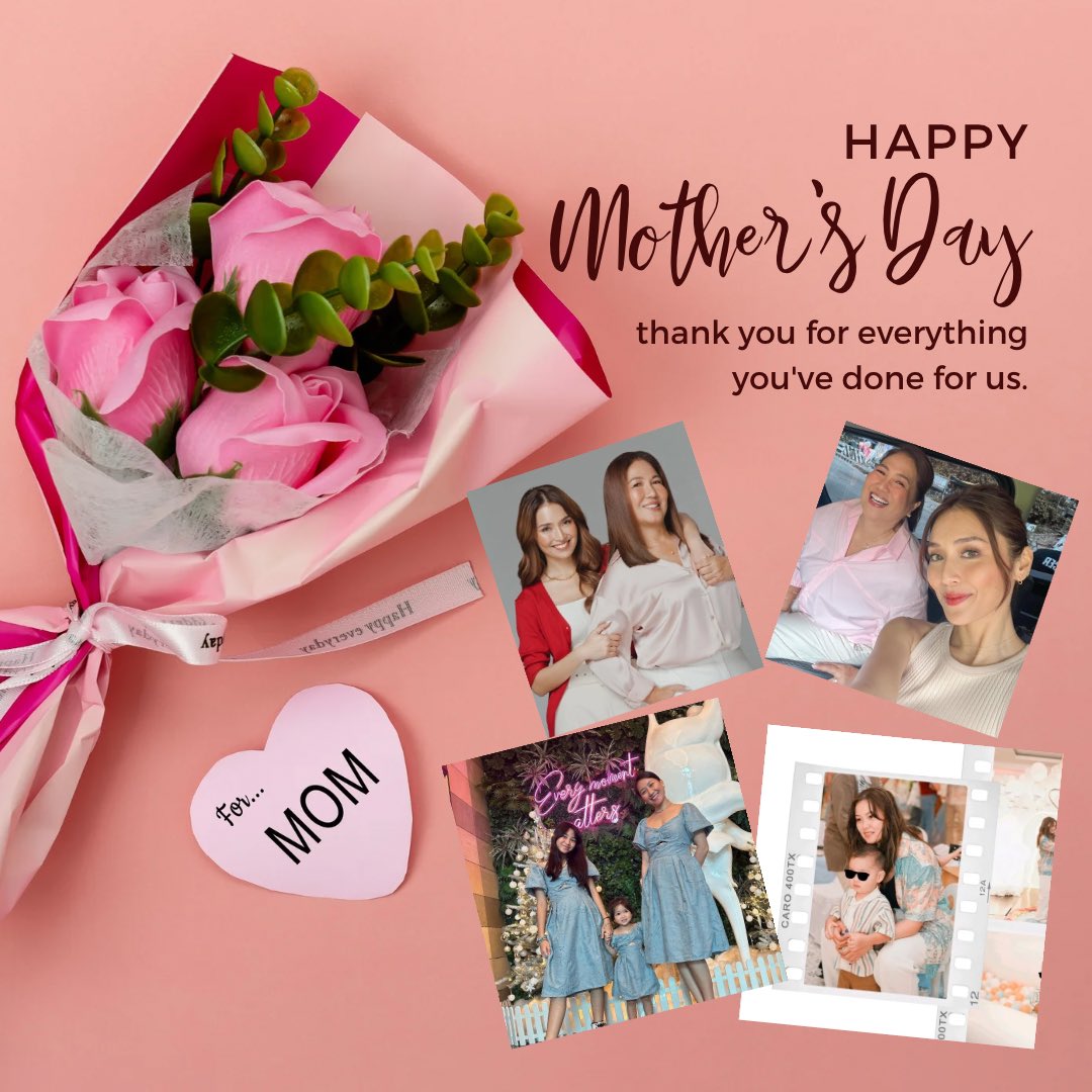 Happy Mother's Day to all the mothers, especially to these 3 amazing mothers, Tita Min, ate @chryslermarco and ate Shannen 🫶🏻Thank you for the much love, care, and support every day. Wishing you a day filled with joy, & appreciation for all that you do!

#KathrynBernardo