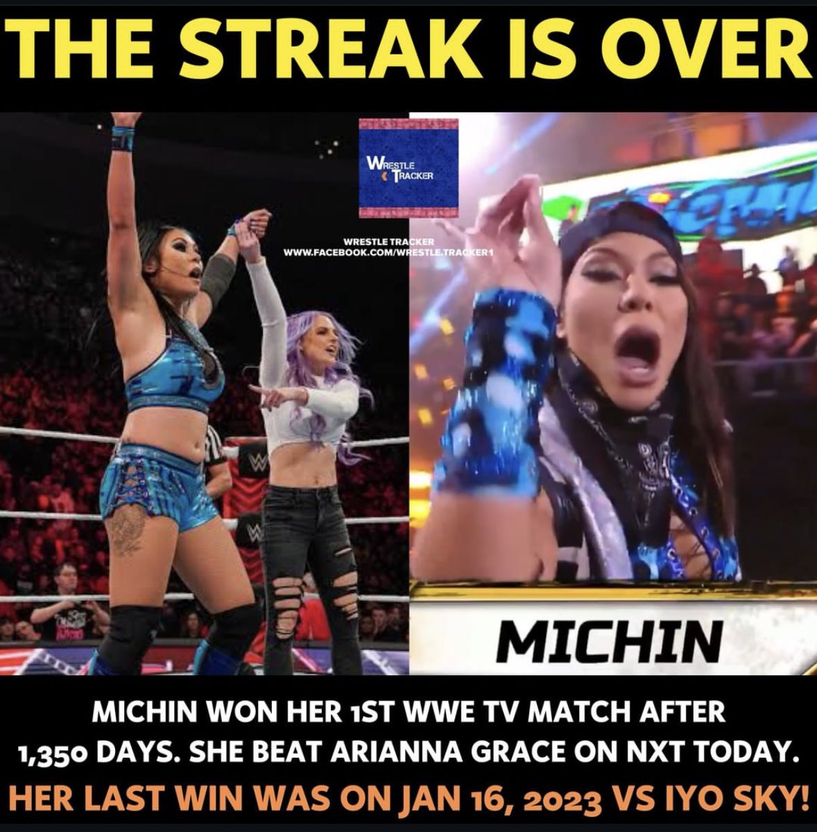 MICHIN finally wins a WWE singles match on TV! #WWE #Michin