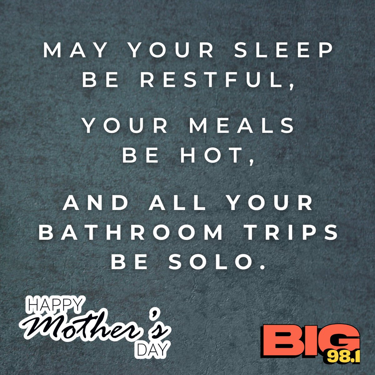 Happy #MothersDay to all the moms out there! ❤️ #BIG981