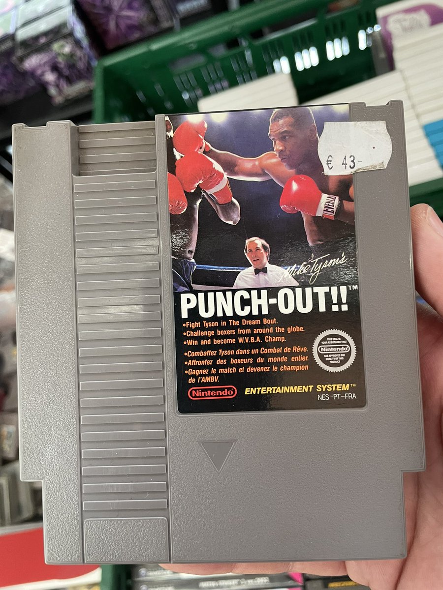 Punch-Out!! for NES. The one WITH @MikeTyson .
I had a copy back then 🥊
