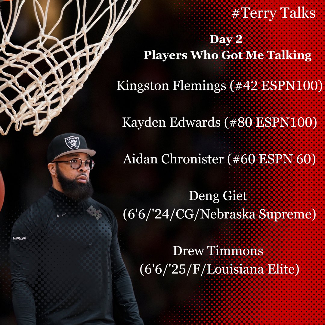 🚨 #TerryTalks 🚨
These players got me talking about their Day 2 performance. 

#3Step #Pro16Family @PaulBiancardi @Pro16League @MattReynolds_ @AidanChronist1 @K1ngFlemings @KaydenEdwards0 @deng_giet @Drewtimmons5 @Cysawyer14 @Gevonte_Ware1 @CjSzewczyk17 @tylerhen1_ @its_davon5