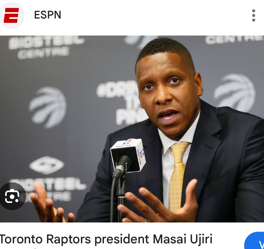 Masai Ujiri. President Toronto Raptors