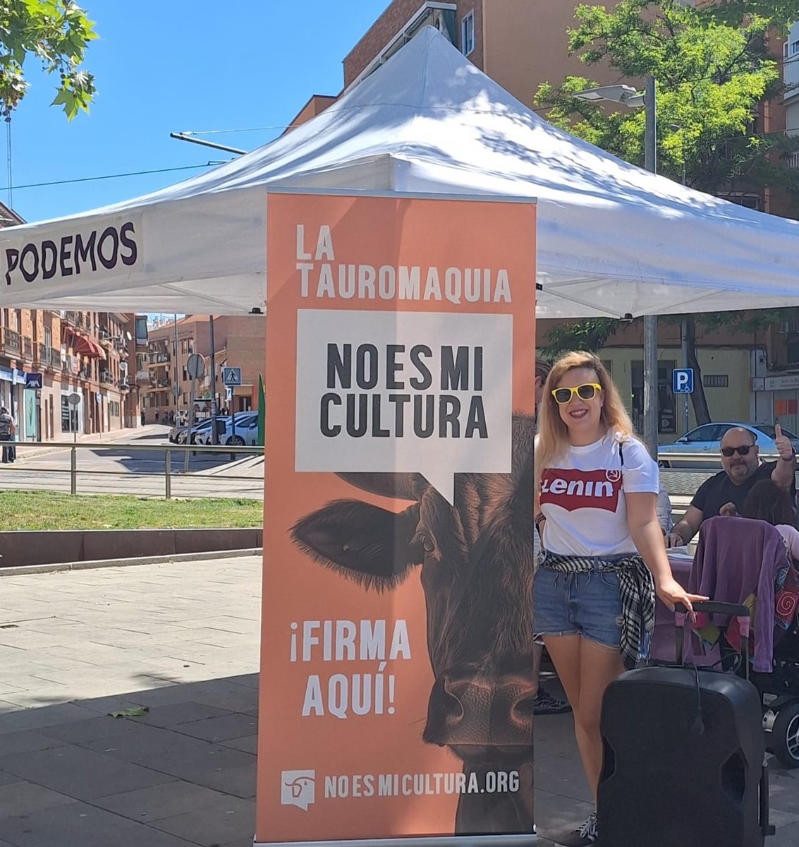 Ayer saqué un ratito para participar en el evento Parla animalista en el que recogimos firmas para la ILP la tauromaquia no es mi cultura, la verdad que fué todo un éxito GRACIAS 💜